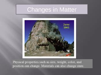 Changes in Matter and Physical Change Powerpoint Lesson by PowerPoint Maniac