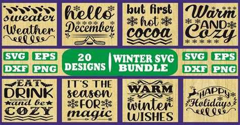 Winter Svg Bundle Bundle · Creative Fabrica