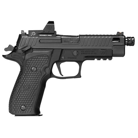 Sig Sauer P226 Zev Romeo1 Pro Red Dot 9mm Luger 49in Black Pistol 151 Rounds Sportsmans