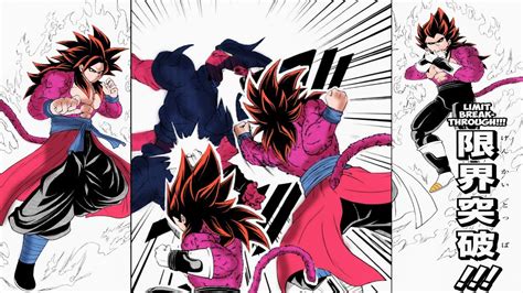 Goku Y Vegeta Ssj Limit Breaker Vs Janemba Manga Dragon Ball Heroes