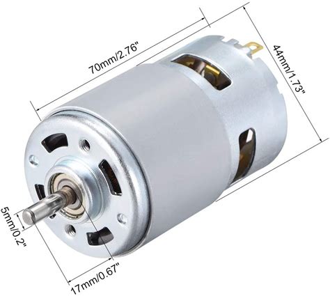 Sourcing Map DC Motor 24V 20000RPM 1 2A Magnetic Dual Ball Bearing