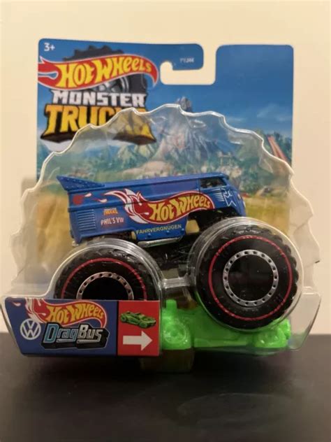 Hot Wheels Monster Trucks Treasure Hunt Volkswagen Drag Bus £5000 Picclick Uk