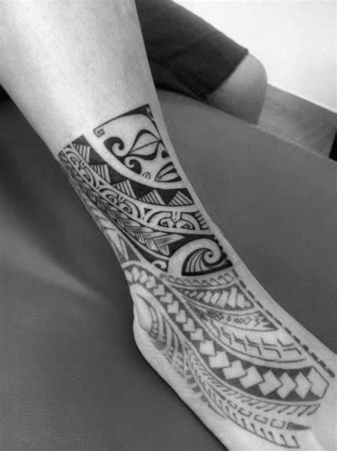 40 Tribal Foot Tattoos For Men - Manly Design Ideas