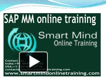 PPT SAP MM Online Training Online SAP MM Training In Usa Uk