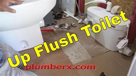 Up Flush Toilet 110 How To Plumbing Youtube