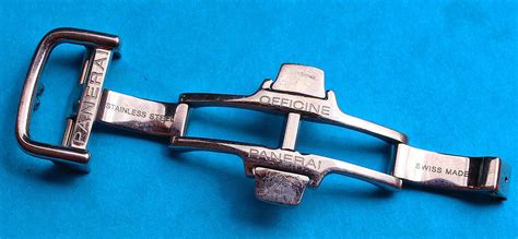 Panerai Genuine Oem Polished Stainless Steel Butterfly Deployment Clasp