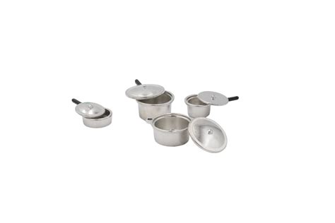 Silver Pots Pans Set Of The Modern Dollhouse