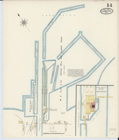Sanborn Fire Insurance Map from Cheboygan, Cheboygan County, Michigan