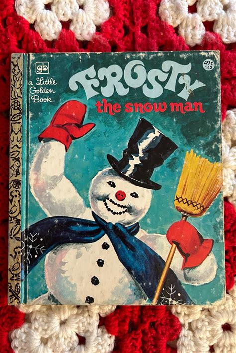 Vintage 1976 Little Golden Book FROSTY THE SNOWMAN Classic Children's ...