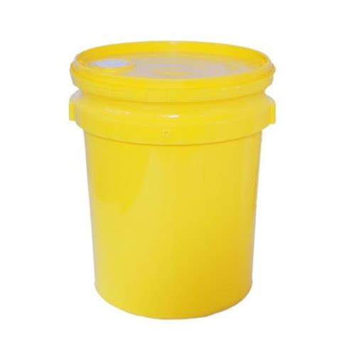 Hdpe Yellow Plastic Lubricant Oil Bucket Yes For Packaging At 125