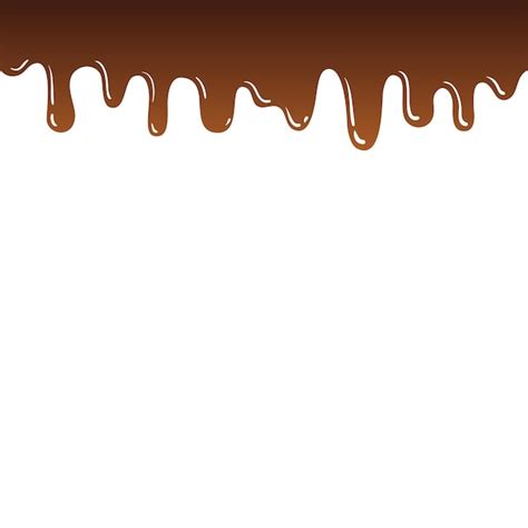 Premium Vector Melted Chocolate Dripping Seamless Pattern Background