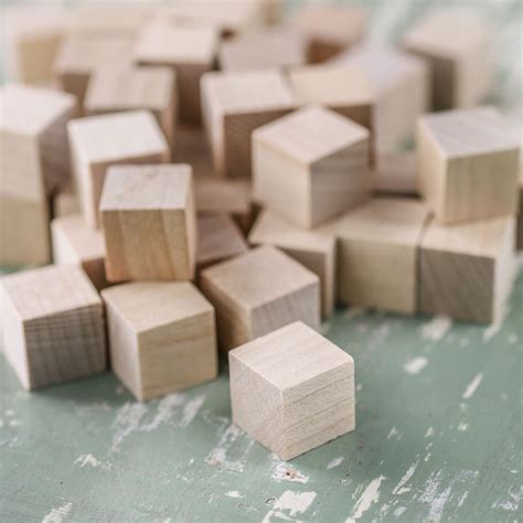 Unfinished Wood Cubes Wooden Cubes Wood Crafts Craft Supplies