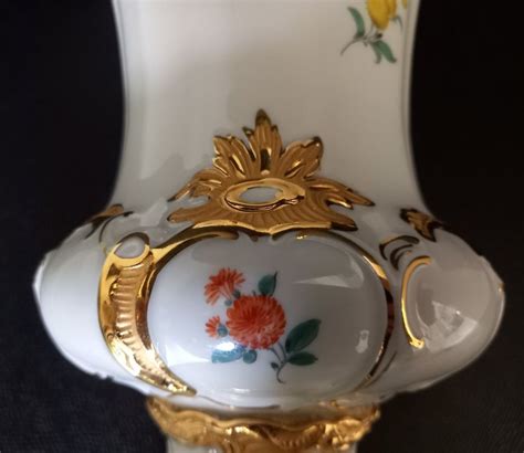 Gro E Meissen Prunk Vase B Form Blumen Gold Top Neuwertig Kaufen Auf