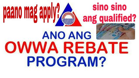 Owwa REBATE Program Paano Mag Apply YouTube