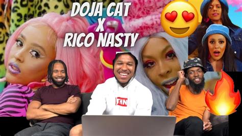 😍🔥doja Cat Tia Tamera Official Video Ft Rico Nasty Reaction Youtube