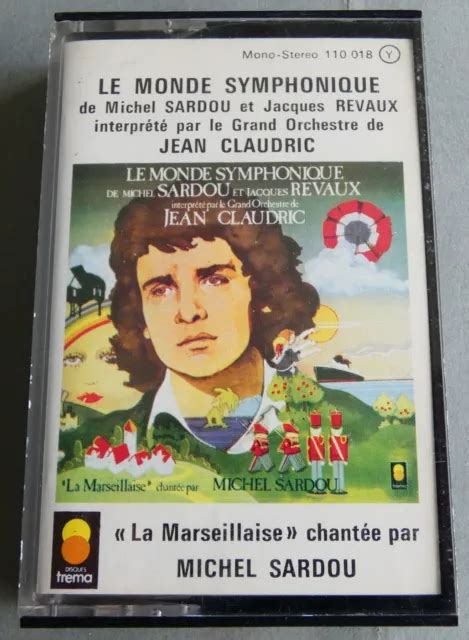 Rare K Cassette Audio Tape Michel Sardou Le Monde Symphonique Eur