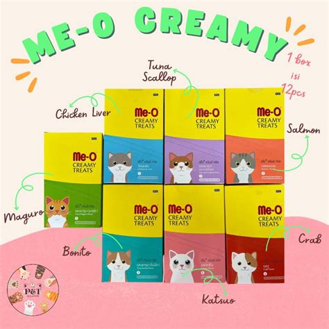 Meo Creamy 1 Box Contains 24pcs Kitten Adult Me O Liquid Cat Snack