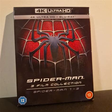 SPIDER MAN 3 FILM Collection 4K UHD Blu Ray Tobey Maguire 25 00