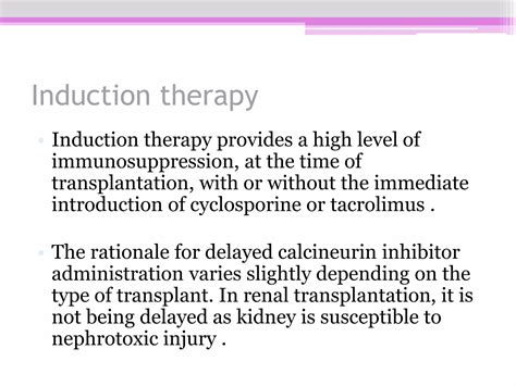 Kidney Transplant - Pharmacotherapy | PPTX