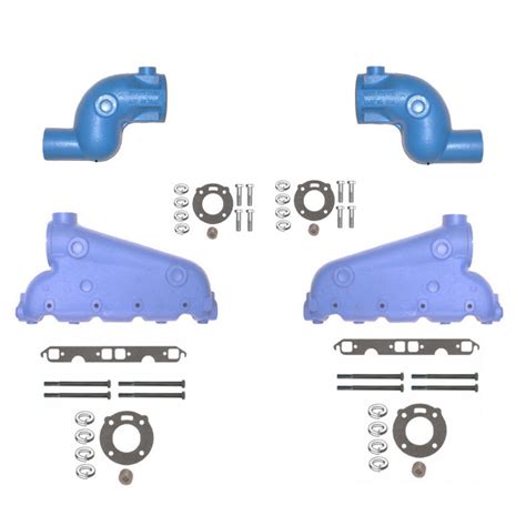 Barr Marine Cr Kt V Iend Exhaust Manifold Riser Kit For Crusader