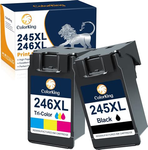 Colorking Compatible Ink Cartridge Replacement For Canon 245 246 Pg 245xl Cl 246xl Pg 243 Cl 244