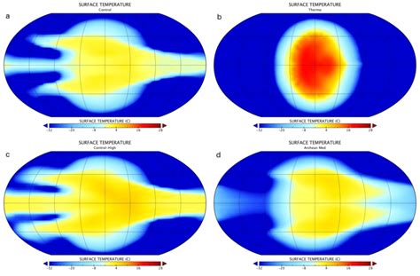 Surface Temperature Distributions For A Control B Thermo C