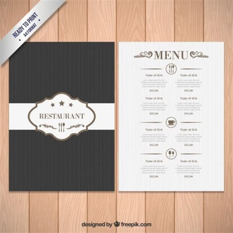 Elegant Menu Design Templates