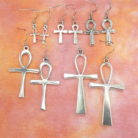 Ankh Earrings Etsy