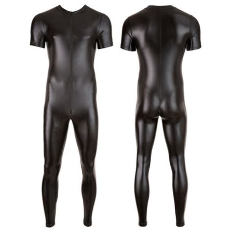 Herren Latex Rubber Gummi Ganzanzug Catsuit Mm Latexanzug Body