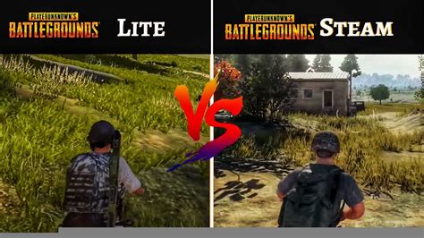 Pubg Lite Vs Pubg Pc Steam Graphics Comparison And Fps Difference Youtube