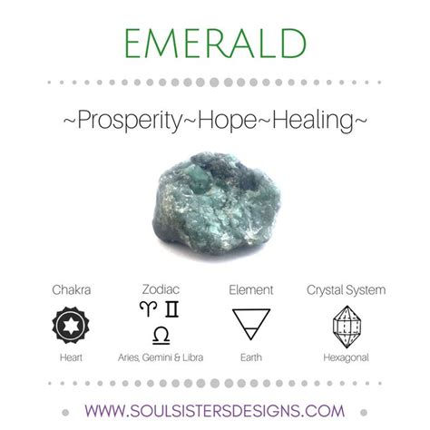 Emerald Metaphysical Healing Properties Soul Sisters Desig