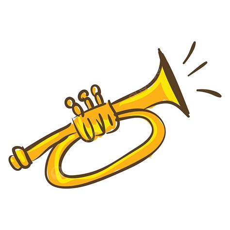 A Yellow Trumpet Vector Or Color Illustration Trumpet Clipart Brass