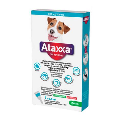 Ataxxa 500 mg/ 100 mg, otopina za nakapavanje za pse od 4 kg do 10 kg ...