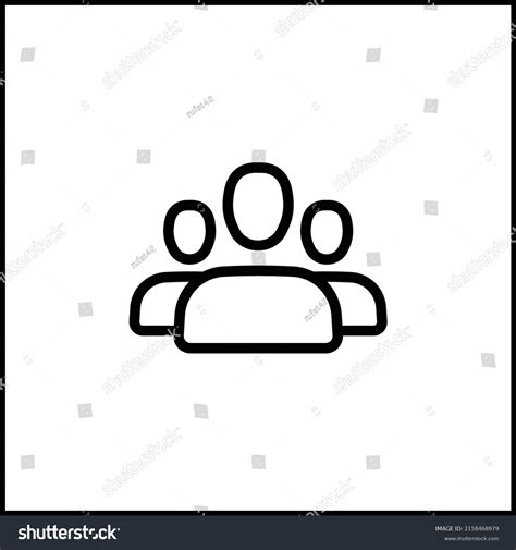 User Account Icon Black Outline Vector Stock Vector (Royalty Free ...