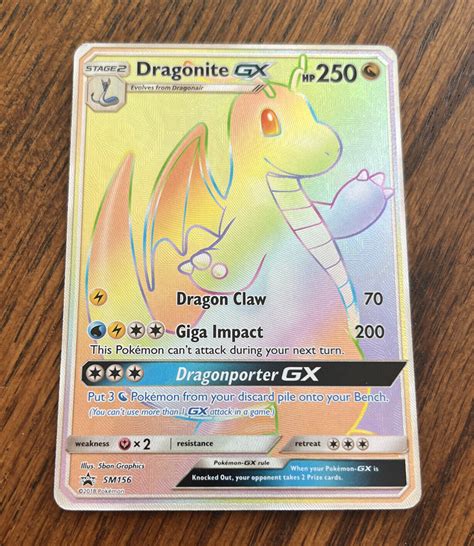 Dragonite Gx Black Star Promo Sm156 Pokemon Card Nm Values Mavin