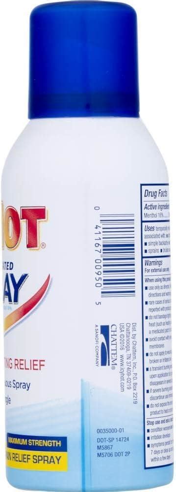 Icy Hot Medicated Pain Relief Spray Maximum Strength 3 7 Ounces