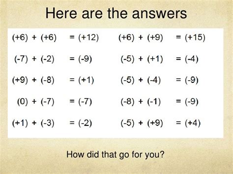 Adding integers