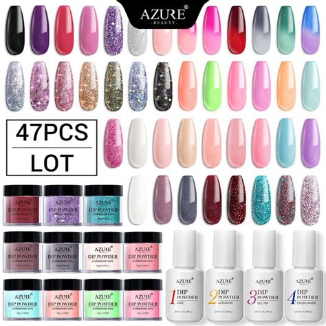 Azure Beauty Pcs Lot Holographic Glitter Dipping Powder Nail Art Dust