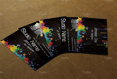 Painting Business Card Templates | Free & Premium 31+ PSD, Ai, Word ...