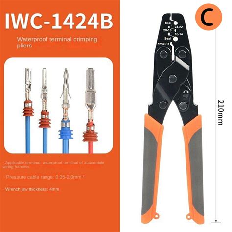 Non Insulated Open Barrel Terminal Crimp Tool Wire Crimper Iws A