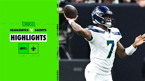 2022 Week 5 Seahawks at Saints Full Highlights