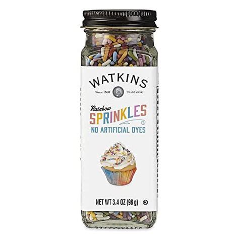 Watkins Rainbow Decorating Sprinkles No Artificial Dyes Kosher 3 4