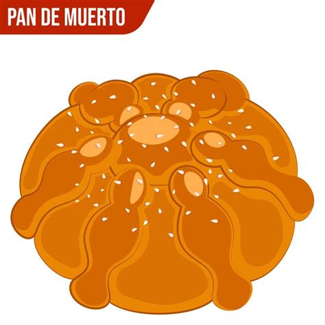 Premium Vector Bread Of The Dead Or Pan De Muerto With Sesame Seeds