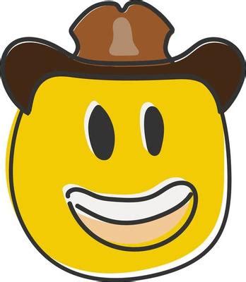 Cowboy Emoji Vector Art, Icons, and Graphics for Free Download