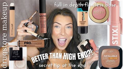 In Depth Flawless Drugstore Base Makeup Tutorial Secret Bonus Tip At