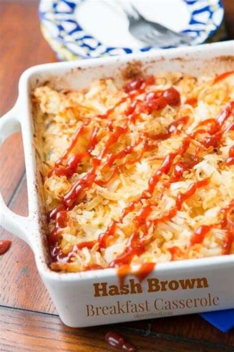 Savory Hash Brown Breakfast Casserole Oh Sweet Basil