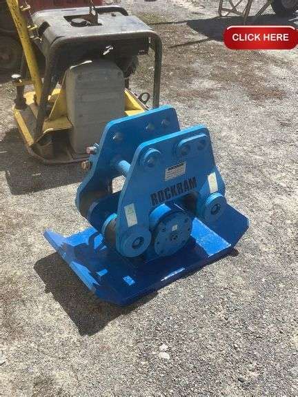 Rockram Mini Excavator Plate Packer Attachment Rideau Auctions