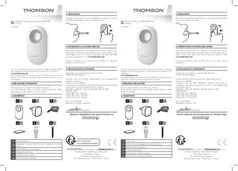 Mode d emploi Thomson 512506 Français 4 des pages