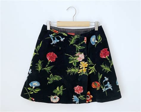 Vintage Kenzo S Wrap Skirt Floral Mini Skirt Mini Clueless