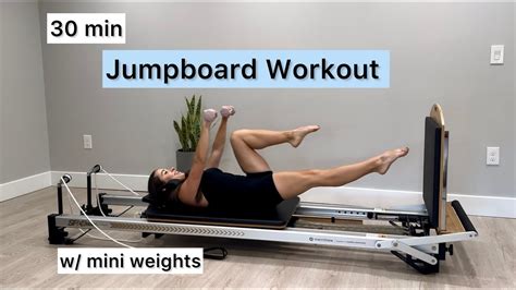 Jumpboard Pilates Reformer Workout 30 Min W Mini Weights YouTube